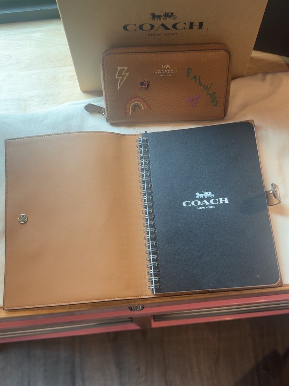 Coach Notebook  Diary Embroidery - Picture 2 of 4